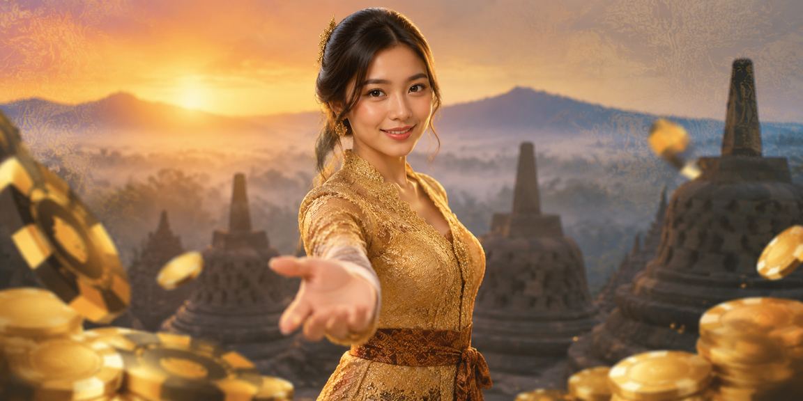 Model Vietnam percaya diri di casino dengan latar suasana taruhan mewah