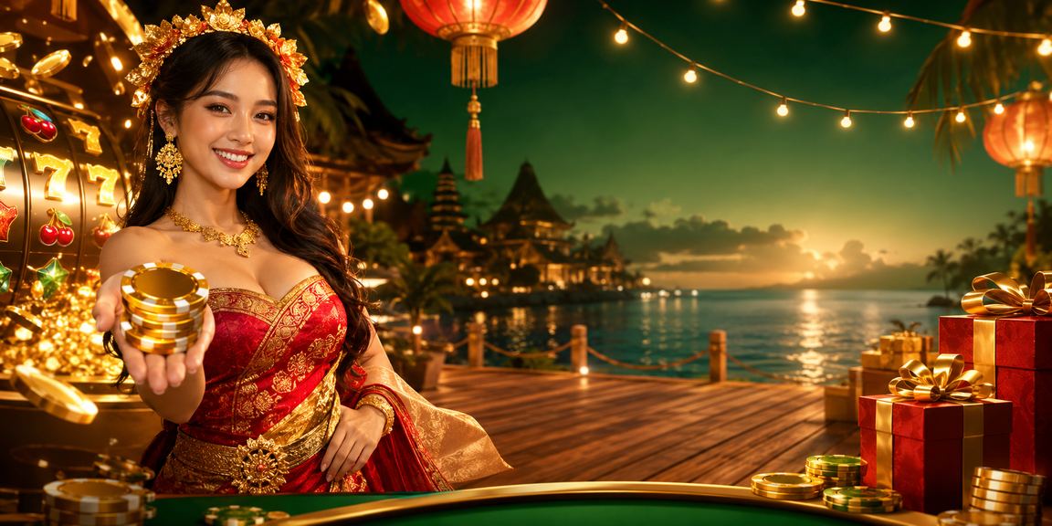 Tampilan permainan slot dengan dekorasi lampion Vietnam yang berwarna-warni dan simbol jackpot berkilauan